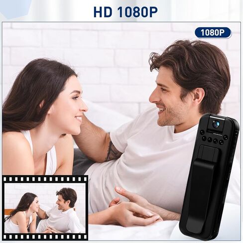 L7 Mini Body Camera with Hidden Camera 1080P HD Recording Night Vision,Built-in 500 mAh 8HR Battery Life Wearable Camcorder for Outdoor,Home,Sports,Pet Records,Security,Work Records in Saudi Arabia