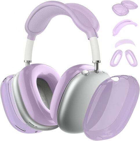 Silicone Case Cover for AirPods Max Headphones,Anti-Scratch Ear Pad Case Cover/Ear Cups Cover/Headband Cover for AirPods Max, Accessories Soft Silicone Skin Protector for Apple AirPods Max. in Saudi Arabia