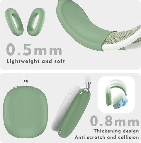 Silicone Case Cover for AirPods Max Headphones,Anti-Scratch Ear Pad Case Cover/Ear Cups Cover/Headband Cover for AirPods Max, Accessories Soft Silicone Skin Protector for Apple AirPods Max. in Saudi Arabia