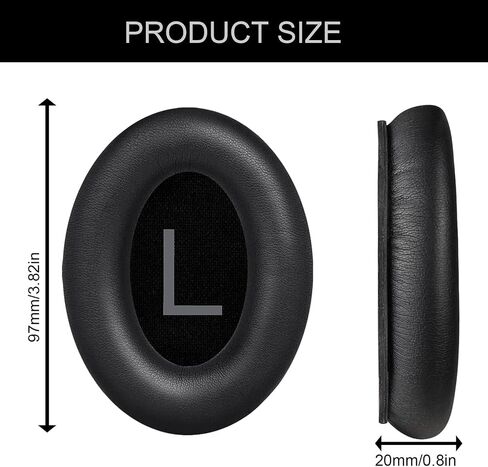 وسائد أذن بديلة لسماعات الرأس Bose QuietComfort 45 (QC45)، وسائد الأذن مع QCSE (QC SE)/رغوة عزل الضوضاء اللاسلكية عالية الكثافة الجديدة QC، مصنوعة من جلد مطاطي بروتيني ناعم in Saudi Arabia