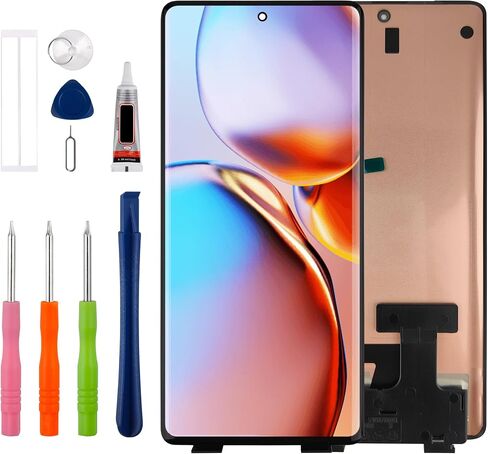 [New] Duotipa LCD Display Screen Digitizer Assembly Replacement for Motorola Moto Edge+ Plus 2023 /Moto X40/ Moto Edge 40 pro 6.67" with Technical Repair Tools Kit-Black. in Saudi Arabia