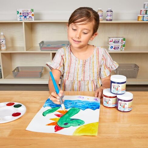 Colorations Washable Finger Paint for Kids, Each 16 fl oz, 4 Colors, Non-Toxic Paint, Kids Finger Paint,Sensory Finger Paint, Kids Paint, Hand Painting, Kids Fingerpaint, Finger Paint for Toddlers in Saudi Arabia