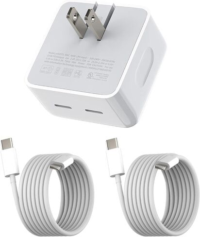 محول شحن 35 وات وات 6.6 قدم كابل لايتنينج PD جدار مزدوج USB C قوة صندوق سريع سلك شاحن سريع كتلة نوع التوصيل معتمد سريع Cargador الفقرة ملحقات iPhone 14 13 12 11 Pro Max X 7 8 in Kuwait