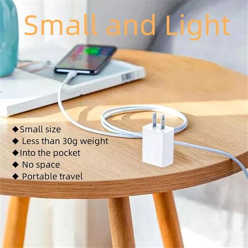 شاحن حائط USB، كتلة شحن سريعة 5 فولت 2 أمبير مع كابل USB، كتلة شاحن قابس USB متوافقة مع سخان زجاجات الأطفال، سامسونج، الكمبيوتر اللوحي، الهاتف، الوسادة، كيندل والمزيد in Saudi Arabia