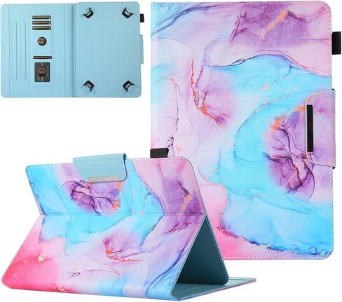 JZCreater 10 Inch Tablet Case, Universal 10 10.1 Inch Android Tablet Cover, Multi-Angle Viewing Stand Case for 9.5-10.5 Inch Tablet, GR-Blue Marble in Kuwait