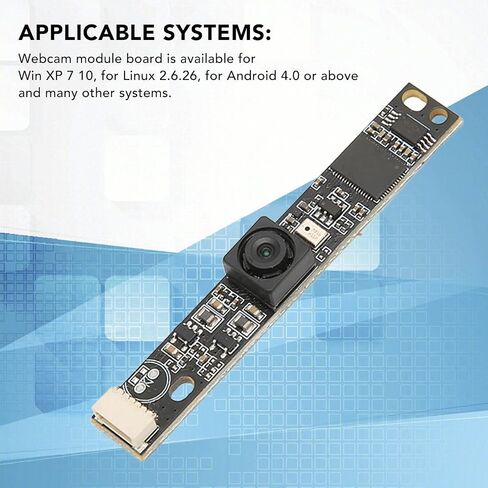وحدة كاميرا USB، وحدة كاميرا بتركيز تلقائي بعدسة 12 ميجابكسل 4K بدون تشويه، لوحة كاميرا ويب USB صغيرة بزاوية عريضة 123 درجة لنظام التشغيل Windows Linux in Saudi Arabia