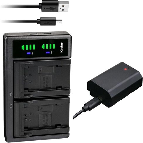 شاحن بطارية USB Kastar LTD2 متوافق مع كاميرا Sony Alpha A7R III α7R III، Alpha A7R3 α7R3، Alpha ILCE-7RM3، Alpha A7 IV α7IV، Alpha A7R IV α7R IV، Alpha A7R IVA α7R IVA in Saudi Arabia