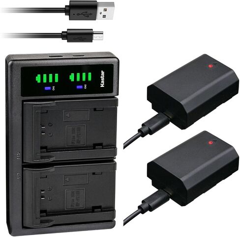 شاحن بطارية USB Kastar LTD2 متوافق مع كاميرا Sony Alpha A7R III α7R III، Alpha A7R3 α7R3، Alpha ILCE-7RM3، Alpha A7 IV α7IV، Alpha A7R IV α7R IV، Alpha A7R IVA α7R IVA in Saudi Arabia