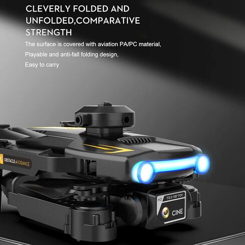 GoolRC XT2 Drone with Camera for Adults, 4K HD FPV Foldable Mini Drone for Kids, RC Qudcopter with Obstacle Avoidance, 3D Flips, Altitude Hold, Headless Mode, One Key Take Off/Land (Black) in Saudi Arabia