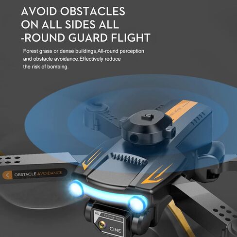 GoolRC XT2 Drone with Camera for Adults, 4K HD FPV Foldable Mini Drone for Kids, RC Qudcopter with Obstacle Avoidance, 3D Flips, Altitude Hold, Headless Mode, One Key Take Off/Land (Black) in Saudi Arabia