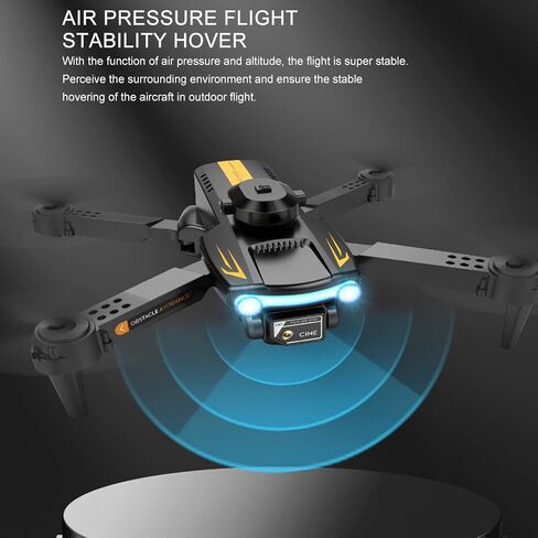 GoolRC XT2 Drone with Camera for Adults, 4K HD FPV Foldable Mini Drone for Kids, RC Qudcopter with Obstacle Avoidance, 3D Flips, Altitude Hold, Headless Mode, One Key Take Off/Land (Black) in Saudi Arabia