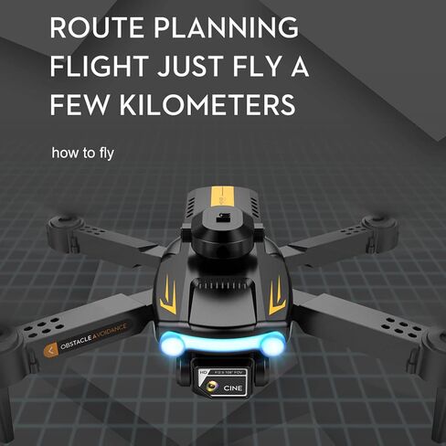 GoolRC XT2 Drone with Camera for Adults, 4K HD FPV Foldable Mini Drone for Kids, RC Qudcopter with Obstacle Avoidance, 3D Flips, Altitude Hold, Headless Mode, One Key Take Off/Land (Black) in Saudi Arabia