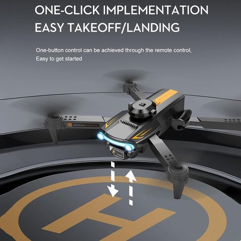 GoolRC XT2 Drone with Camera for Adults, 4K HD FPV Foldable Mini Drone for Kids, RC Qudcopter with Obstacle Avoidance, 3D Flips, Altitude Hold, Headless Mode, One Key Take Off/Land (Black) in Saudi Arabia