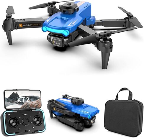 طائرة بدون طيار GoolRC XT2 مع كاميرا للبالغين، طائرة بدون طيار صغيرة قابلة للطي بدقة 4K HD FPV للأطفال، RC Qudcopter مع تجنب العوائق، تقلبات ثلاثية الأبعاد، تثبيت الارتفاع، وضع مقطوعة الرأس، مفتاح واحد للإقلاع/الأرض (أسود) in Saudi Arabia
