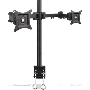 SIIG Tilt/swivel/rotate/Extend Desk Mount for 13 to 27 Inches Dual Monitor, Black (CE-MT0Q11-S1)