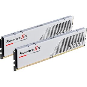 G.SKILL Ripjaws S5 Series (Intel XMP 3.0) DDR5 RAM 32GB (2x16GB) 6000MT/s CL36-48-48-96 1.25V Desktop Computer Memory UDIMM - Matte White (F5-6000J3648D16GX2-RS5W)