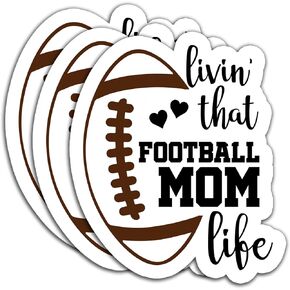 (3PCS) It's Game Day Y'all Sticker Football Sports Stickers Decals for Books Laptops Tumblers Scrapbooks Water Bottbles Phone Cases, Waterproof Vinyl Decal, Football PlayerStickers 3" x 2.5 "