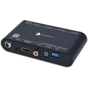 gofanco Prophecy HDMI Splitter 4K 60Hz HDR 1x4 – YUV 4:4:4, with HDMI Audio Extractor to Toslink & RCA, HDR, HDMI 2.0a, HDCP 2.2, 18Gbps, Auto Scaling, EDID Management, TAA Compliant