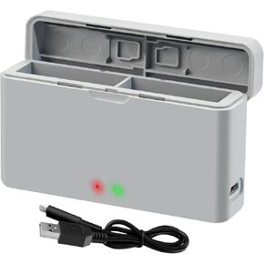 Dual Battery Charger for Insta360 Ace and Ace Pro,Fast Charge 2 Batteries,Charging Hub