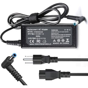 45W 19.5V 2.31A for HP Laptop Charger Blue Tip,HP Pavilion x360 11 13 15,Stream 13 11 14,Zbook 14u G4 G5 15u 15 G3,Envy X360 13 15,15-r052nr 15-r132wm 741727-001 L25296-002 740015-003 with Power Cord