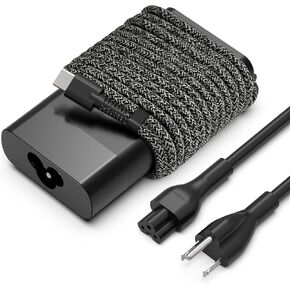 New Slim HP 65W USB C Laptop Charger AC Adapter Replacement for HP Spectre,Spectre X360,Elitebook,Elitebook x360,Envy,Chromebook,Elite x2 Fast Charing Type C Power Adapter Cord Supply