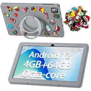 SGIN Android 12 Tablet, 10 Inch Tablet, 4GB RAM 64GB ROM with Case, Octa-Core 2.0Ghz Processor, 1280 * 800 IPS, Dual 2+5MP Camera, 6000mAh, GPS, Bluetooth, WiFi(Ivory) in Kuwait