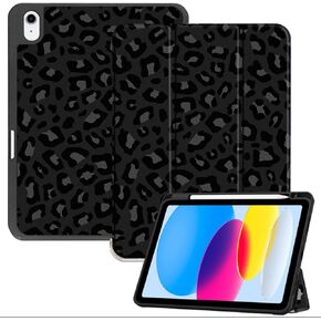 Premium Leather Compatible with iPad 10th Generation Case 2022,iPad 10.9 Inch Case with Pencil Holder Folio Crocodile Luxury Retro Auto Sleep/Wake Cover Women Girls Aesthetic-Creamy White