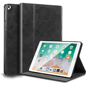 for Ipad Pro 12.9 Case 1st/2nd Gen 2015/2017 Old Model Genuine Leather Cover Protective Shell,Auto Wake/Sleep.Brown