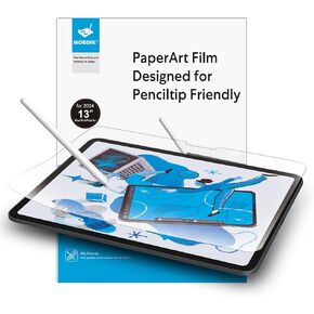 MOBDIK [2 Pack Paperfeel Screen Protector Compatible with iPad Air 13 inch/iPad Pro 13 (2024) [New Version Crafted for Natural Writing] [Less Reflection] [Nib Friendly] [with Easy Installation Kit]