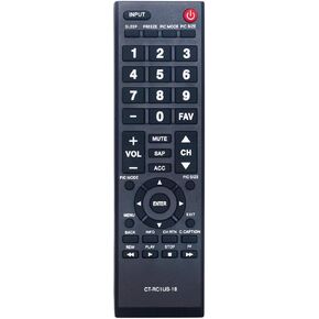 New CT-RC1US-18 Replacement Remote Control fit for Toshiba LED TV 43L420U 49L420U 32L220U19 32L310U20 32L310U18 55L510U18 32L310U18 49L510U18 55L510U18
