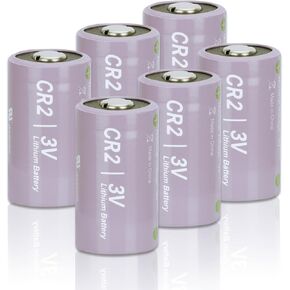 Cr2 3v Lithium Battery for Range Finder，6 Pack Cr2 3v Lithium Battery,High Capacity CR2 3V Batteries 1000mAh