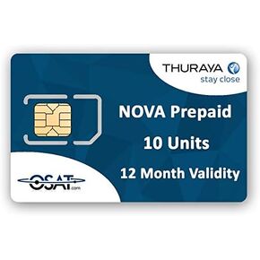 OSAT Thuraya Satellite Phone NOVA SIM with 10 Units (11 Minutes)