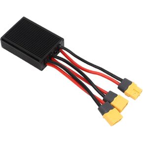 Dual Battery Pack Switch Balancer Aluminum Alloy Interface XT60 Dual Battery Discharge Converter for Electric Bike (30A)