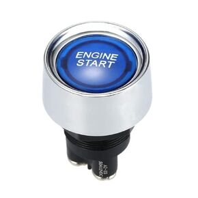 DC 12V 50A Red Auto Car Start Engine Button Light Switch Push Start Ignition Switch for Racing Sport ON-Off momentary Switch (Red)