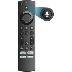 Replacement Voice Remote for Insignia/Toshiba/Hisense/AMZ/TCL/Pioneer Fire Smart TVs, Compatible with AMZ 1/2/3/4 Gen Streaming Device 1-Year Warranty