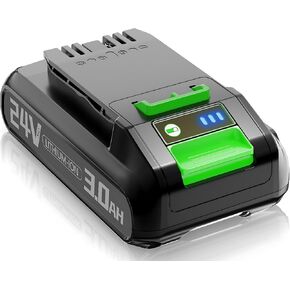 24V 3000mAh Replacement Battery for Greenworks 24V Battery 29842 29852 Compatible with Greenworks 24V Cordless Power Tools
