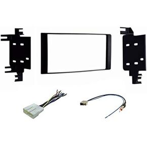 Premium Car Stereo Install Dash Kit, Wire Harness, and Antenna Adapter for Installing a Double Din Aftermarket Radio for Some 2012-2019 Nissan Quest/Rogue/Versa - Compatible Vehicles Listed Below