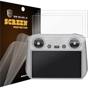 Mr.Shield Screen Protector compatible with DJI Mini 3 / Mini 3 Pro/Mini 4 Pro RC/DJI RC 2 Premium Clear [3-Pack] (PET Material)