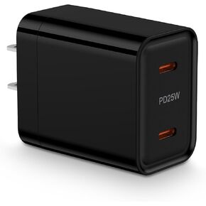 Fast Samsung Charger Block USB C 25W Dual Port Android Charger Type C Phone Wall Plug for Galaxy A35 A15 5G A25 S24 Ultra,Z Fold 6 Flip 6,S23 A14,Motorola Razr 2024 Razr+ Edge Moto G Stylus 5G Power