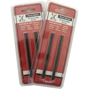 3-1/4" Carbide Planer Blades - Fits Black & Decker 79-699, 7696, Makita D16966, N1900B, 82mm Thickness Jointer Knives Tungsten TCT - Pack of 10