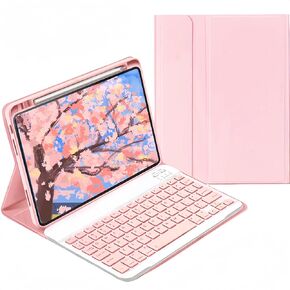 iPad 9th / 8th / 7th Gen Case with Keyboard, Detachable Bluetooth Keyboard, Magnetic Case for Pro 10.5" / Air 3rd Gen,iPad Case with Pencil Holder, Mint Green