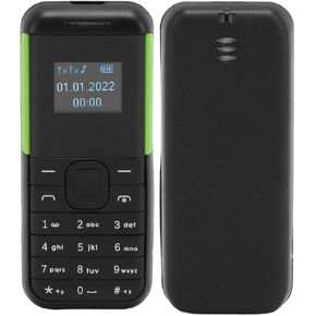 Yunseity Smallest Mobile Phone, Dual Nano SIM Cards Mini 2G GSM Phone with Voice Changer, Clear Voice Unlocked Tiny Mobile Phone for Elderly Kids (Black Green)