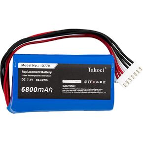 SRS-XB41 Replacement S'ony Speaker Battery ID659B ID770 JD770B for SRS-XB40 7.4V 6800mAh