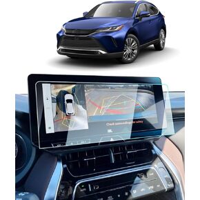 BIXUAN Tempered Glass Screen Protector for 2023 2024 Toyota Venza XLE/Limited/Nightshade Edition Accessories Navigation 12.3 Inch Touch Screen Protection Against Scratches and Fingerprints