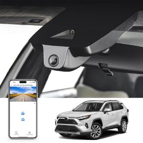 Front 4K & Rear 1080p Dash Cam Custom for Toyota RAV4 & RAV4 Hybrid 2022 2023 2024 (Model B) with Vent Hole,LE Limited SE Adventure XLE Premium XSE,OEM Look,UHD 2160P Video,128GB Card