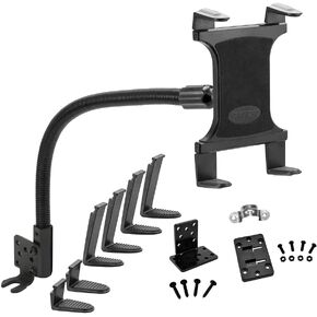 ARKON Mounts Car and Truck Seat Rail or Floor Tablet Mount | Heavy-Duty Seat Rail & Floor Mount | Strong Flexible Arm | Compatible with iPad, Galaxy, Tab, Google, & More | TAB188L22AL