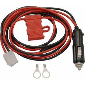 T Shape Connector 12V DC Power Cord Cable with Cigarette Lighter Plug for Kenwood Yaesu Icom Mobile Radios