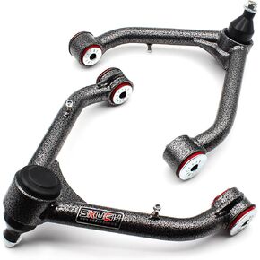 Front Upper Control Arms for 1988-1998 Chevy K1500, 1992-1999 Yukon，1992-1999 K1500 Suburban，2-4" Lift Adjustable Control Arm with Ball Joint (2PCS)