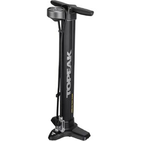 Topeak JoeBlow Twin Turbo Floor Pump Black2, One Size,Silver