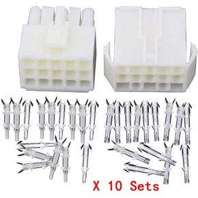 10 Sets EL-2P Electronic Connector 4.5mm spacing, EL-4.5-2P Multipole Connectors Male and Female Plug + terminals